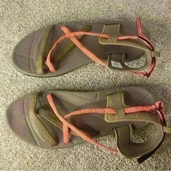 North side Women’s Covina Sport Sandals Hook and Loop Open Toe Size 10 Salmon - Picture 5 of 5